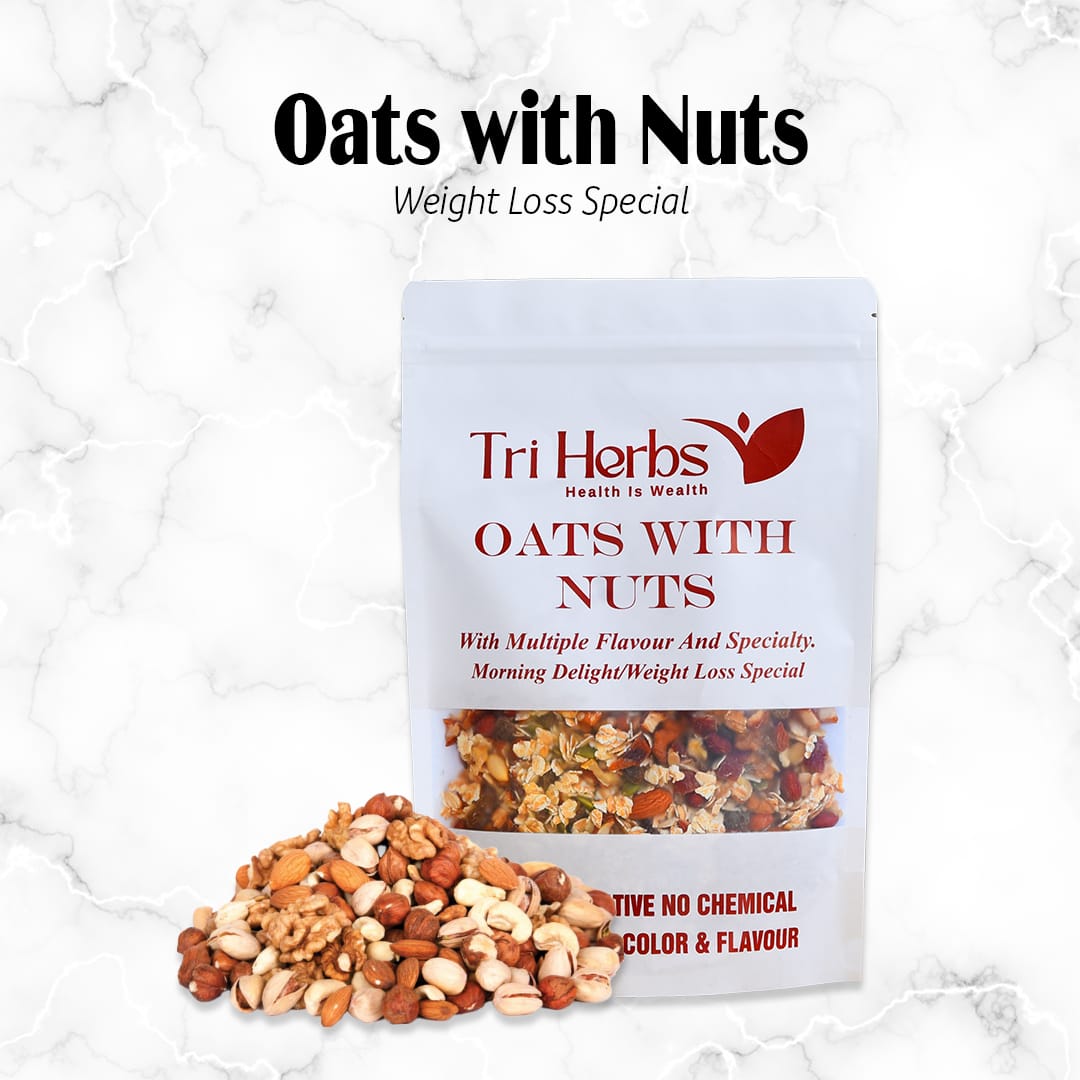 Oats with Nuts – Weight Loss Special | Healthy Breakfast Blend 🥣🌰✨