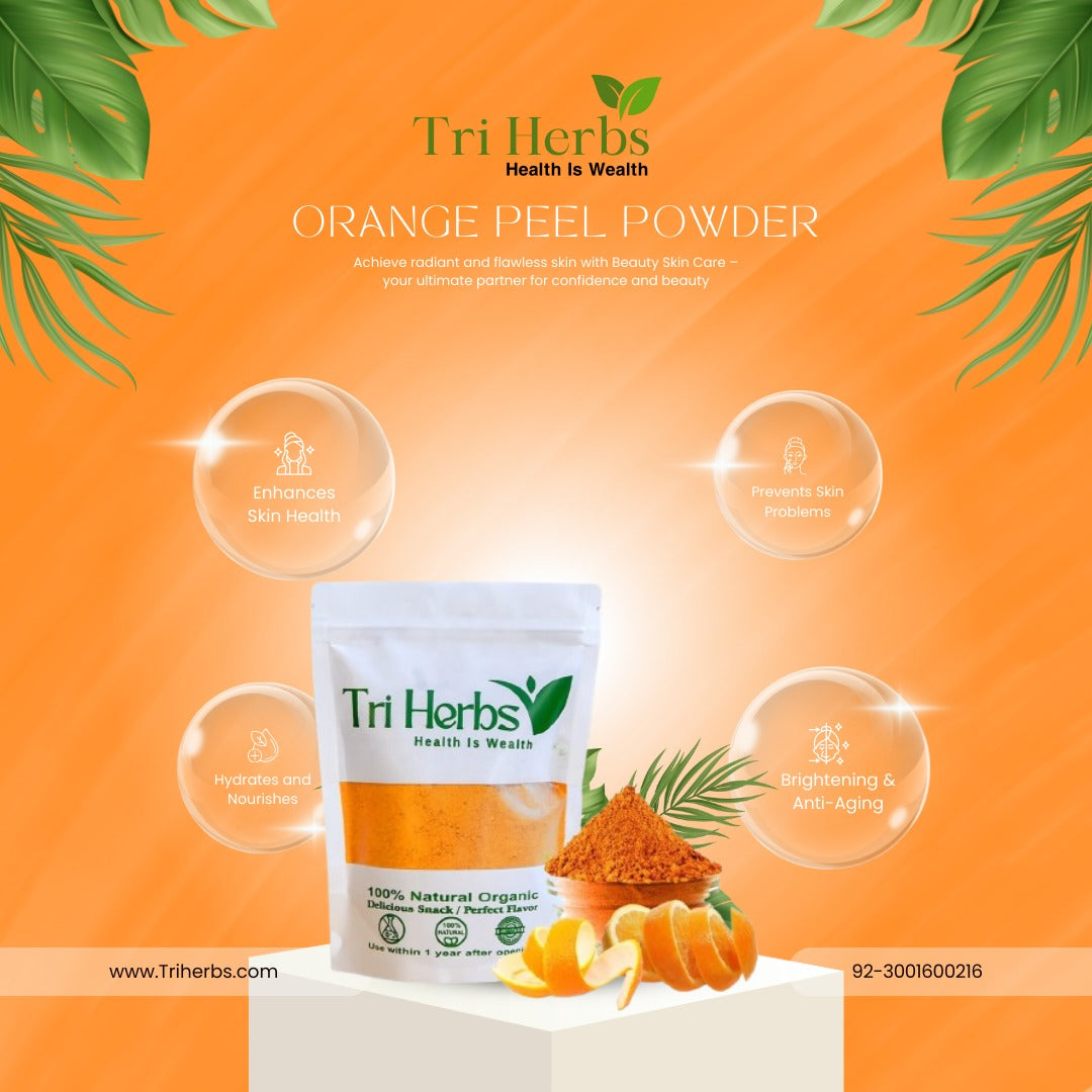 Orange Peel Powder – 100% Natural Face & Skin Care Powder 🍊✨