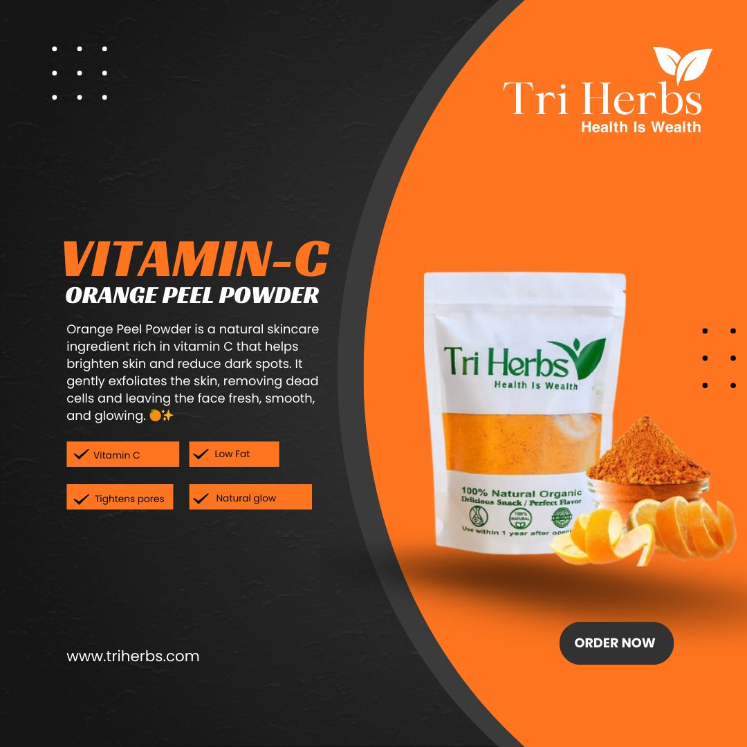 Orange Peel Powder – 100% Natural Face & Skin Care Powder 🍊✨