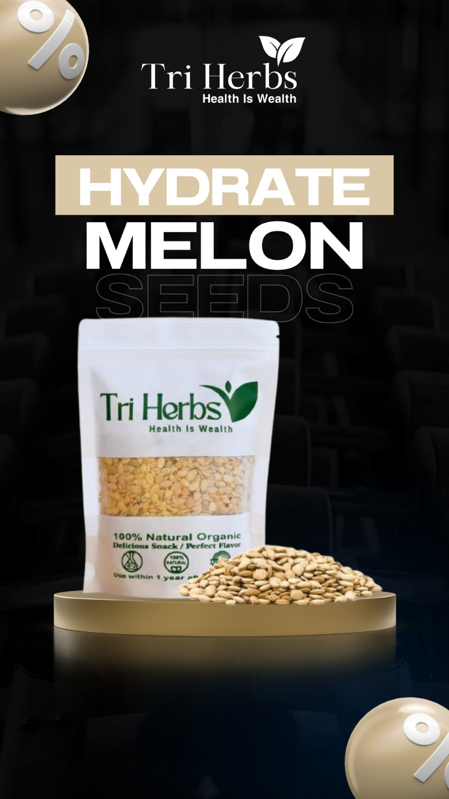Premium Melon Seeds – Natural, Crunchy & Nutrient-Rich Snack 🌿✨