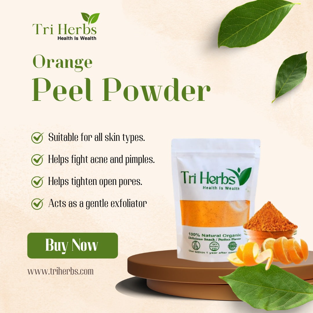 Orange Peel Powder – 100% Natural Face & Skin Care Powder 🍊✨