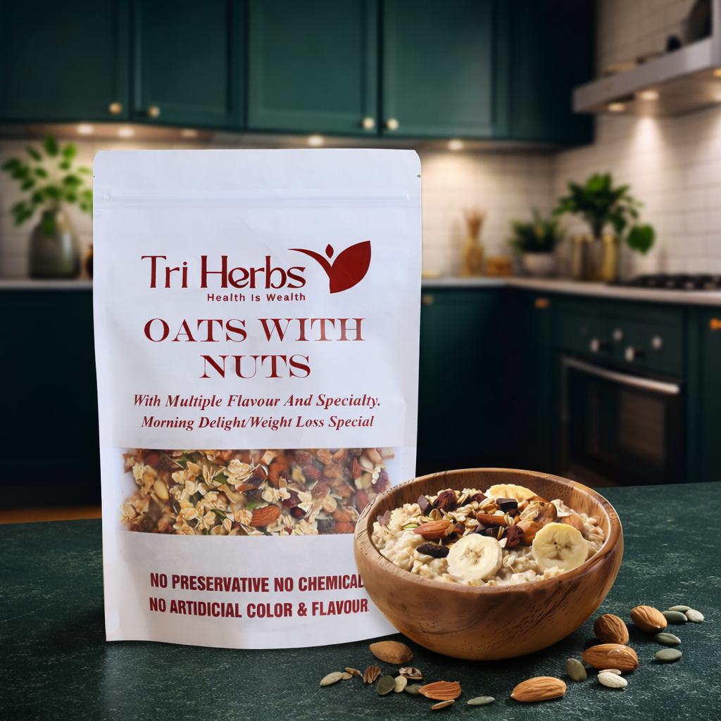 Oats with Nuts – Diabetic Friendly Healthy Breakfast | Weight Loss & Energy Boosting Oatmeal Blend