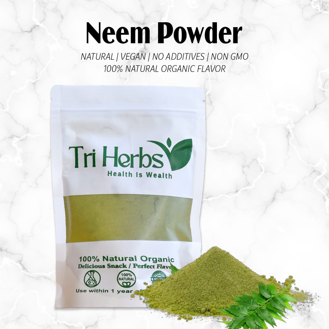 Premium Organic Neem Powder – Pure Natural Skin, Hair & Face Care Herbal Powder