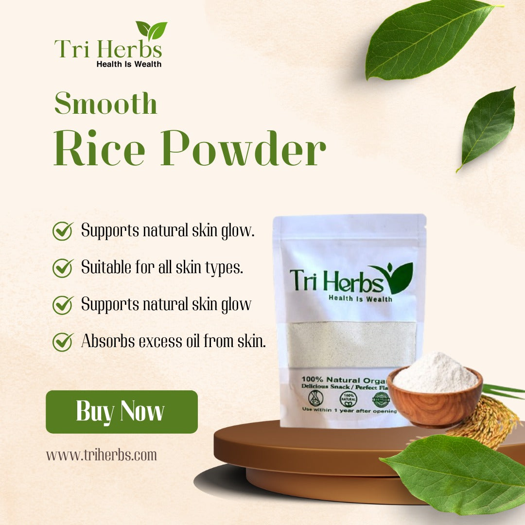 Natural Rice Powder for Glowing Skin & Smooth Texture ✨🌾