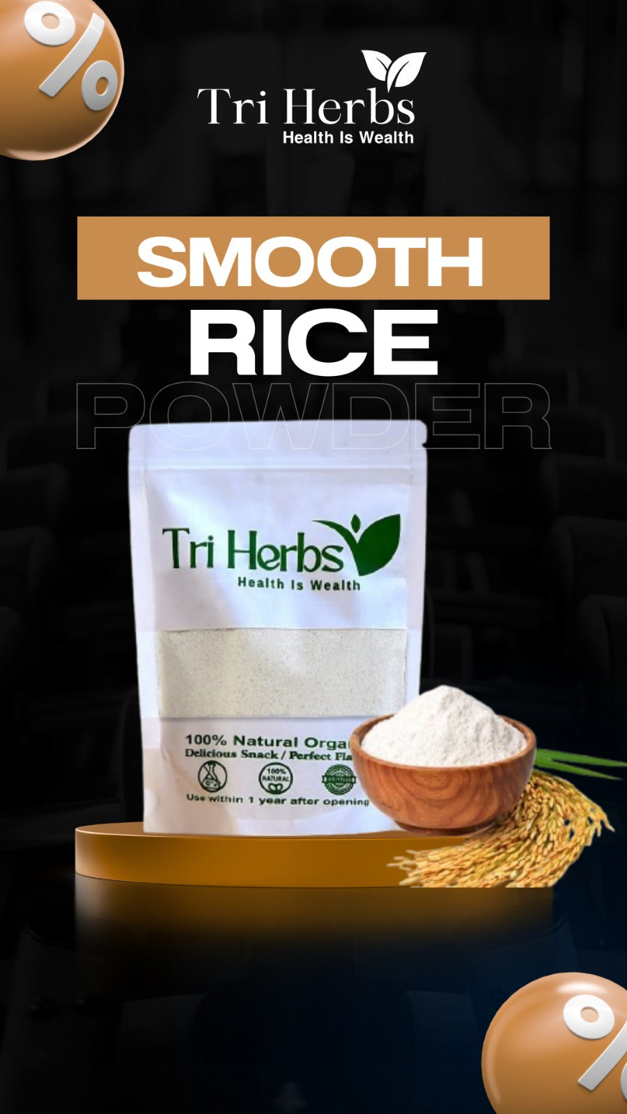 Natural Rice Powder for Glowing Skin & Smooth Texture ✨🌾