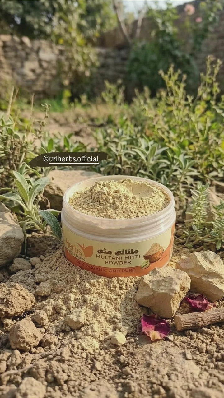 Multani Mud Mask with Organic Herbal Powders – Natural Glow & Oil Control Face Mask 🌿✨
